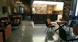 低调奢华德立固地面固化剂施工外国售楼部